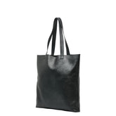 グッチ ロゴプリント トートバッグ 572768 ブラック レザー レディース GUCCI 【中古】